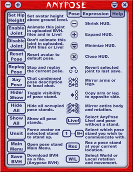 Second Life Marketplace Anypose Bvh Pose Stand Includes Anypose